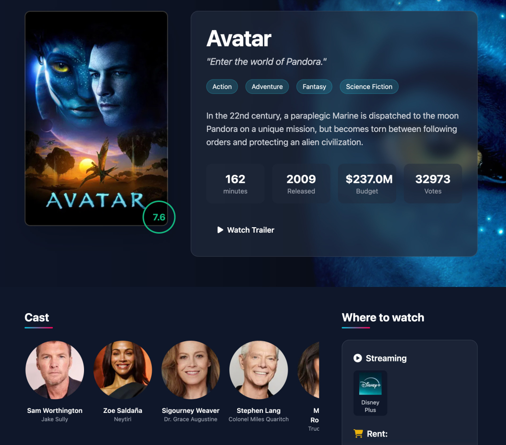 CinemaPress API - Avatar